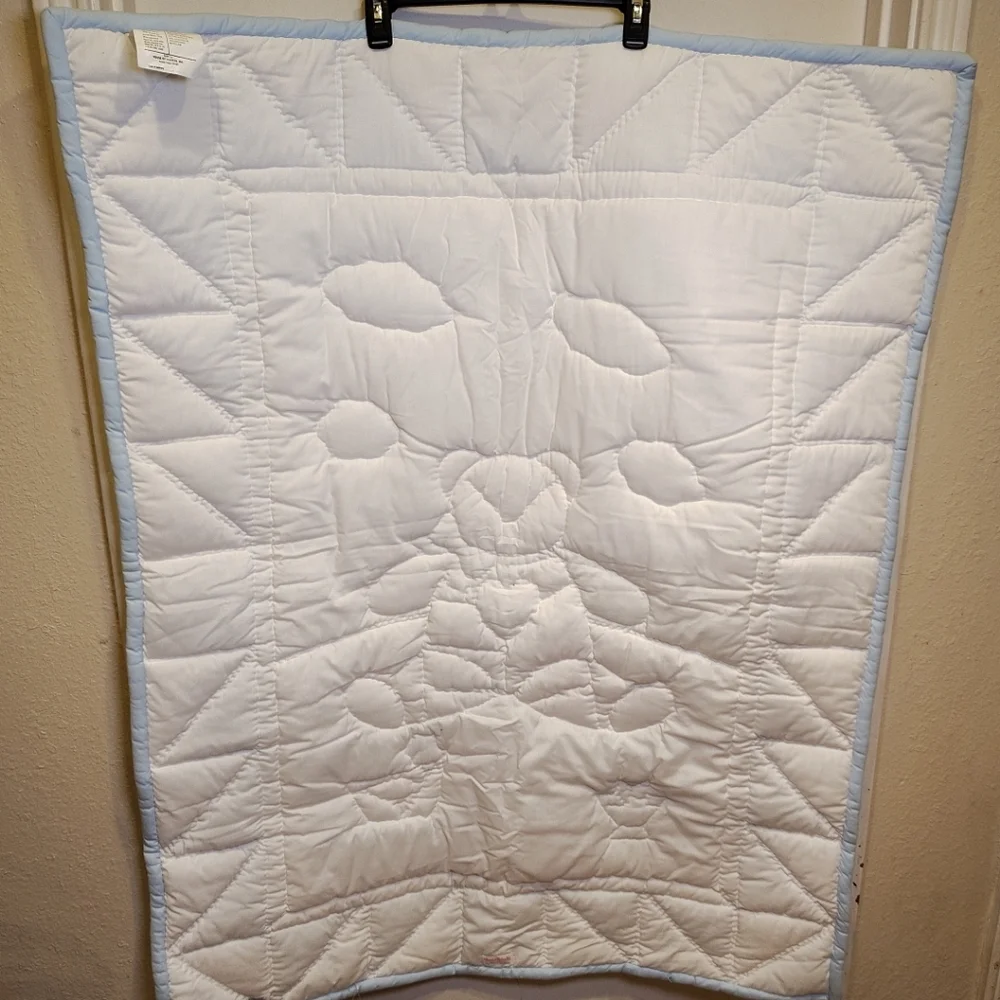 House Of Hatten Vintage Pastel Patchwork Teddy Bear Crib Quilt & Wall Hanging